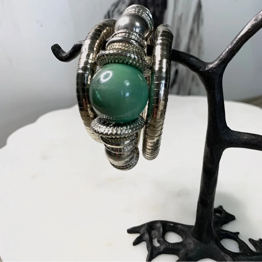 PEARL ALLOY BANGLE BRACELET
